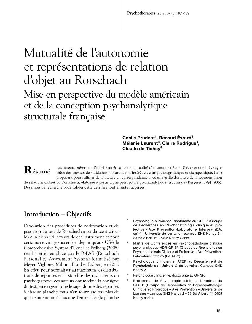 rorschach structural summary pdf